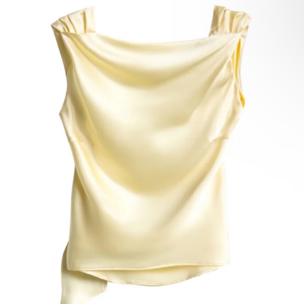 The Bar Asher Top 100% Silk XS